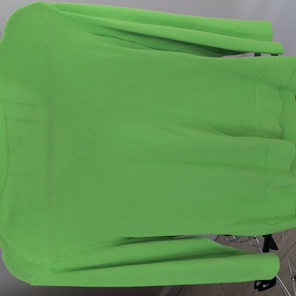 Lilly Pulitzer Lime Green Button-Front Cardigan - Picture 5 of 7